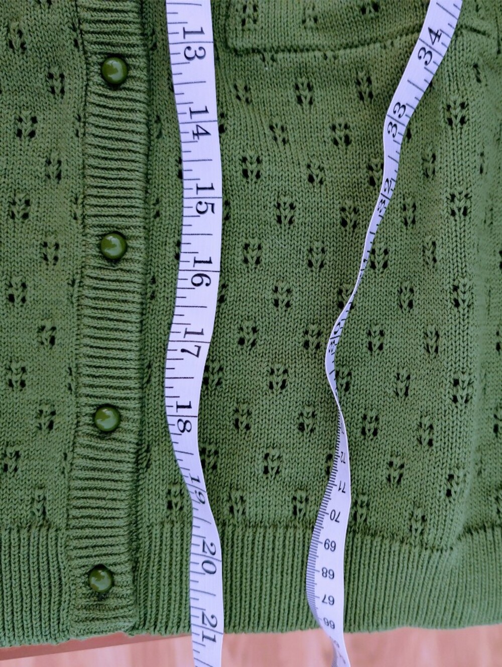 NWT Sezane Nans Cardigan Green - Size M - Picture 6 of 6